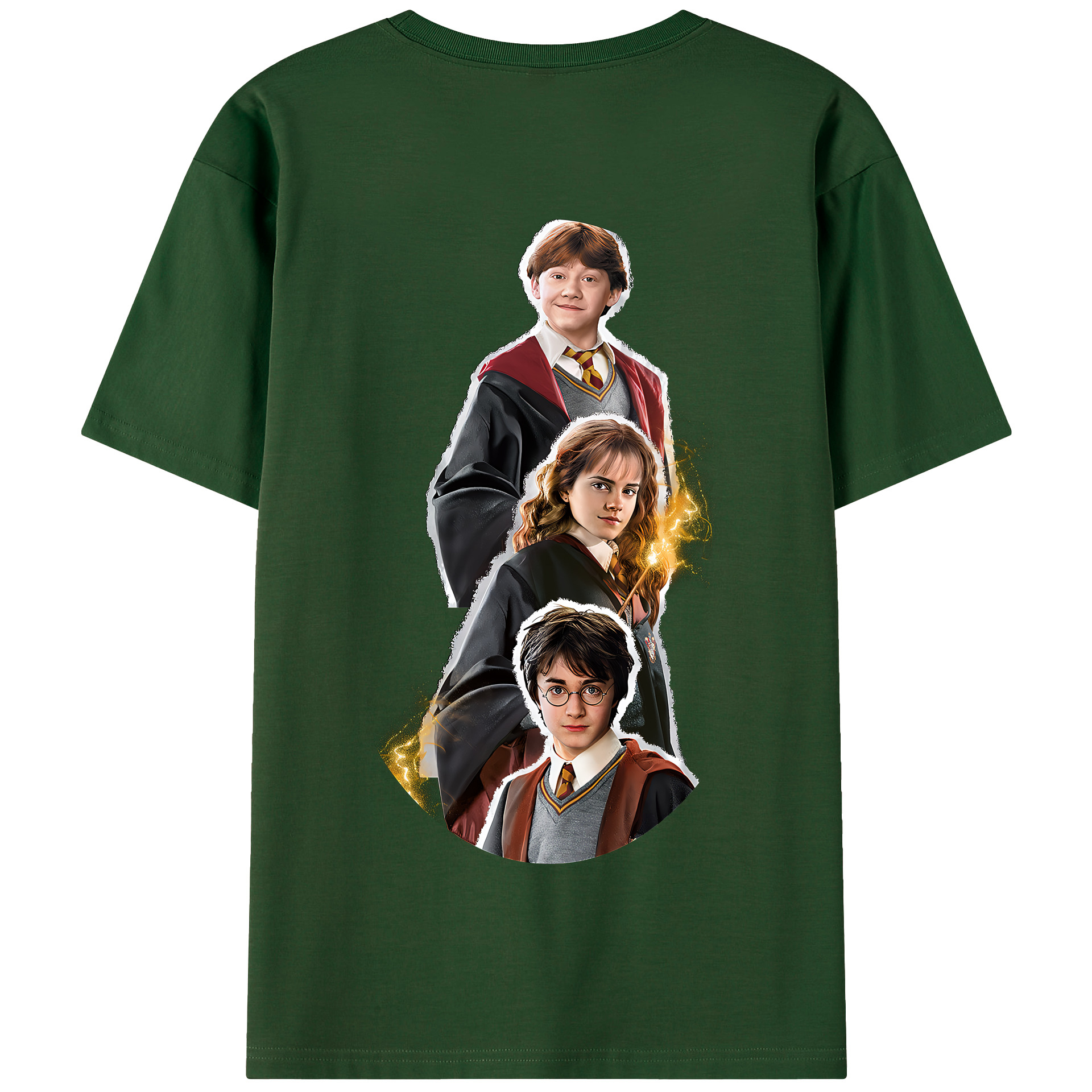 （画像用） Harry Potter ハリー・ポッターシリーズ 綿100％半袖Tシャツ（背面プリント）